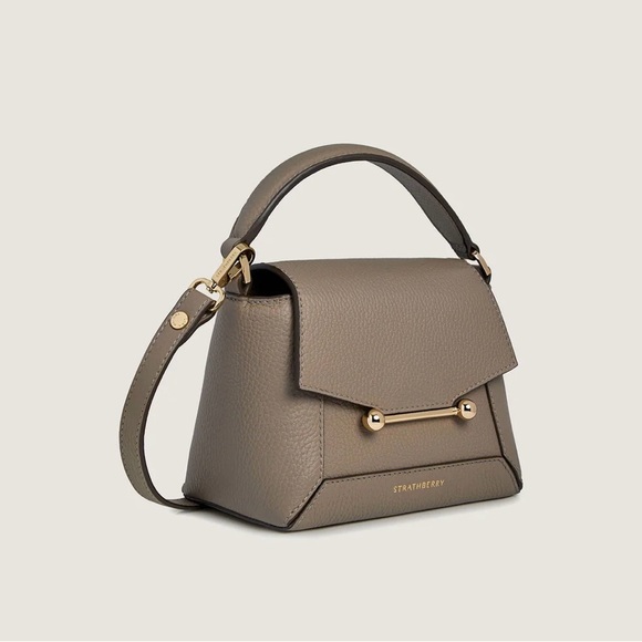 Strathberry Mosaic Nano Bag Taupe (BNWT) - Picture 1 of 9